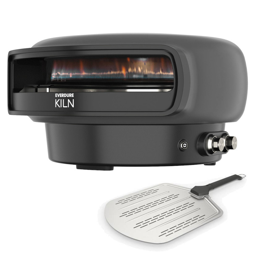 Everdure KILN Pizzaofen 2 Brenner rotierend graphite mit Pizzaschieber