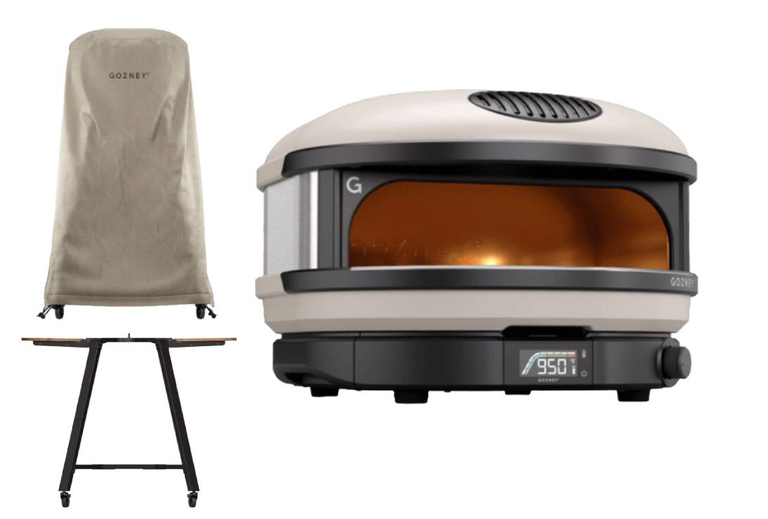 Gozney Arc Creme - Set mit Gestell und Haube