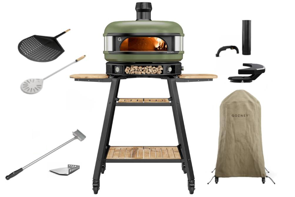 Gozney Dome Dual Fuel Olivgrün Neapel Set mit Gestell