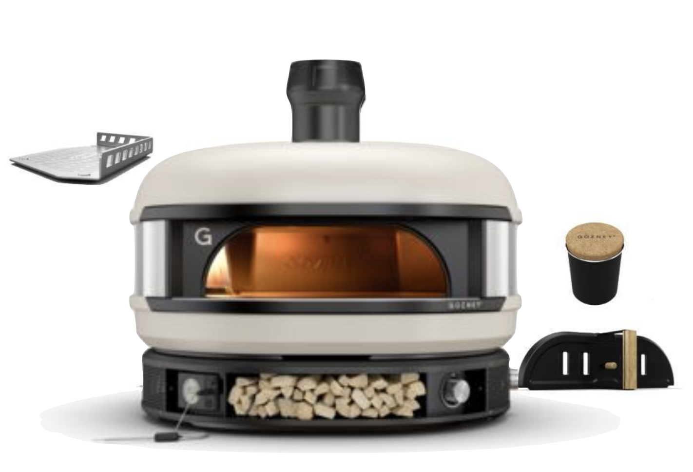 Gozney Dome Dual Fuel Creme Brotback Set 