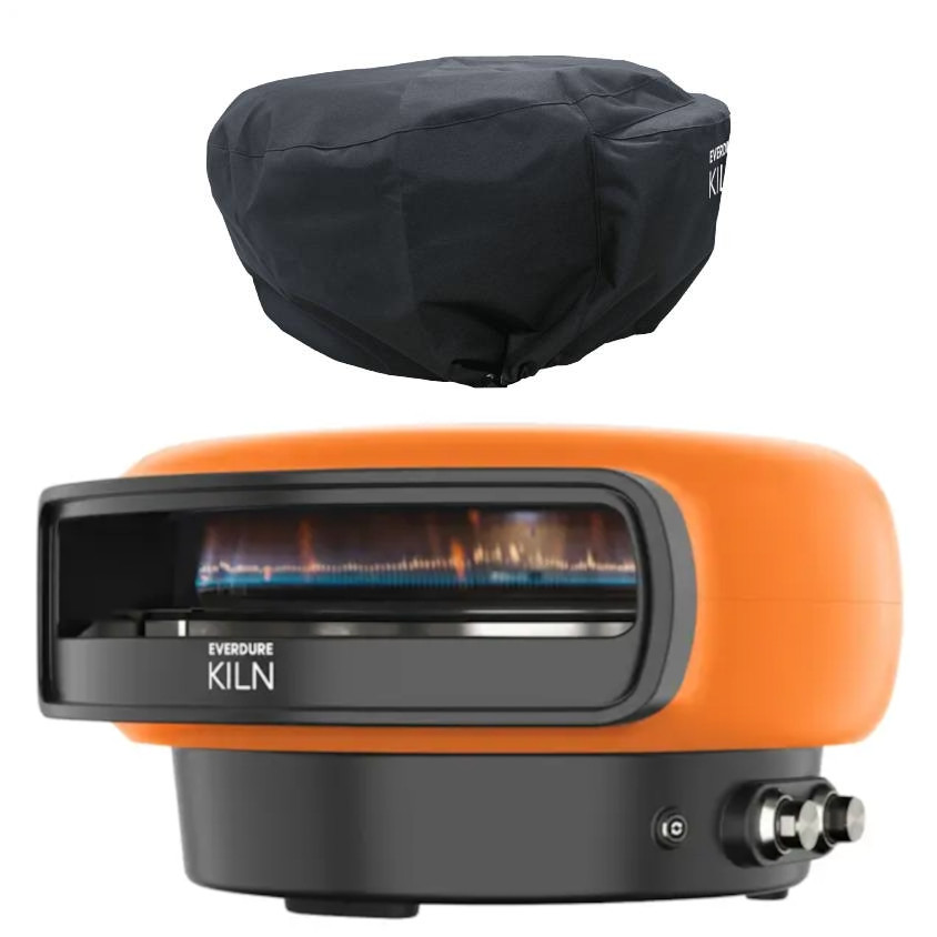 Everdure KILN Pizzaofen 2 Brenner rotierend terracotta mit Abdeckhaube