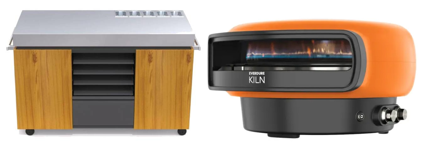 Everdure  KILN Pizzaofen 2 Brenner rotierend terracotta mit Pizza Station