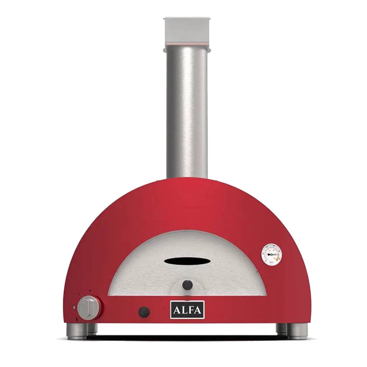Alfa Moderno Gasofen 1 Pizza Hybrid - antik rot