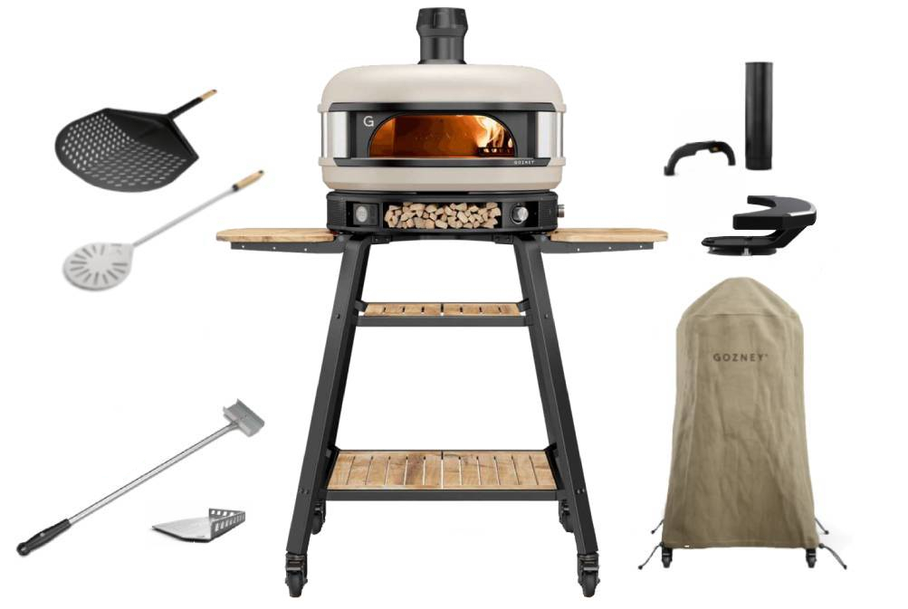 Gozney Dome Dual Fuel Creme Neapel Set mit Gestell