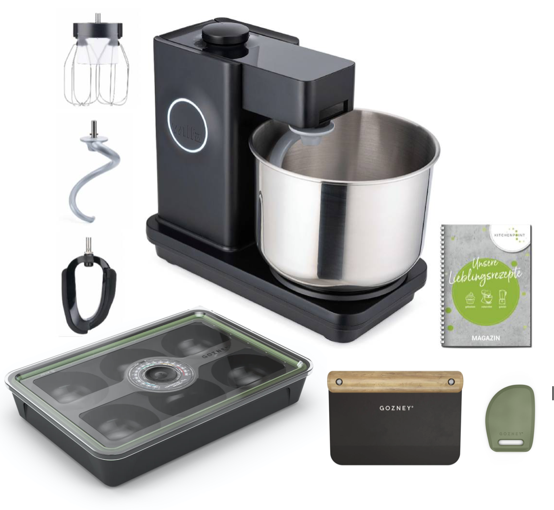 Wilfa Küchenmaschine PROBAKER schwarz - Gozney Pizza Set