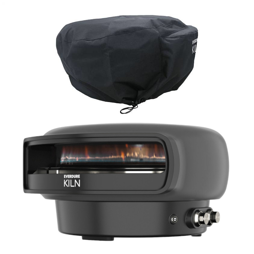 Everdure KILN Pizzaofen 2 Brenner rotierend graphite mit Abdeckhaube