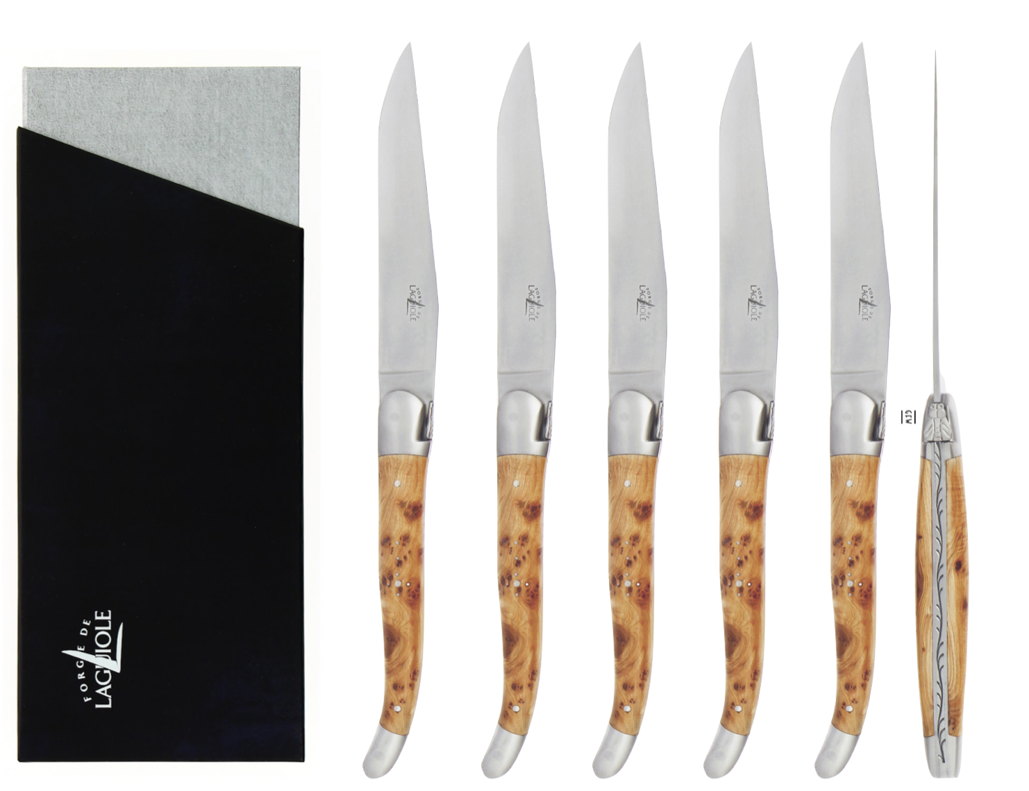 Forge de Laguiole Steakmesser 6er Set - Wacholderholz