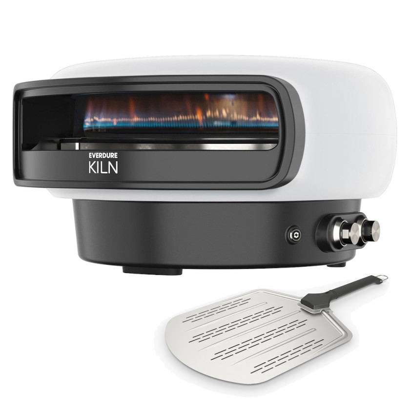 Everdure KILN Pizzaofen 2 Brenner rotierend stone mit Pizzaschieber
