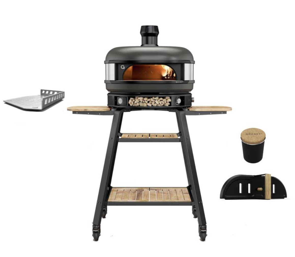 Gozney Dome Dual Fuel Schwarz limited Edition Brotback Set mit Gestell