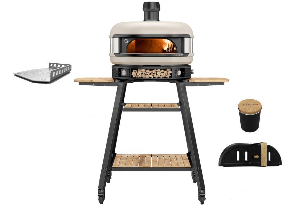 Gozney Dome Dual Fuel Creme Brotback Set mit Gestell