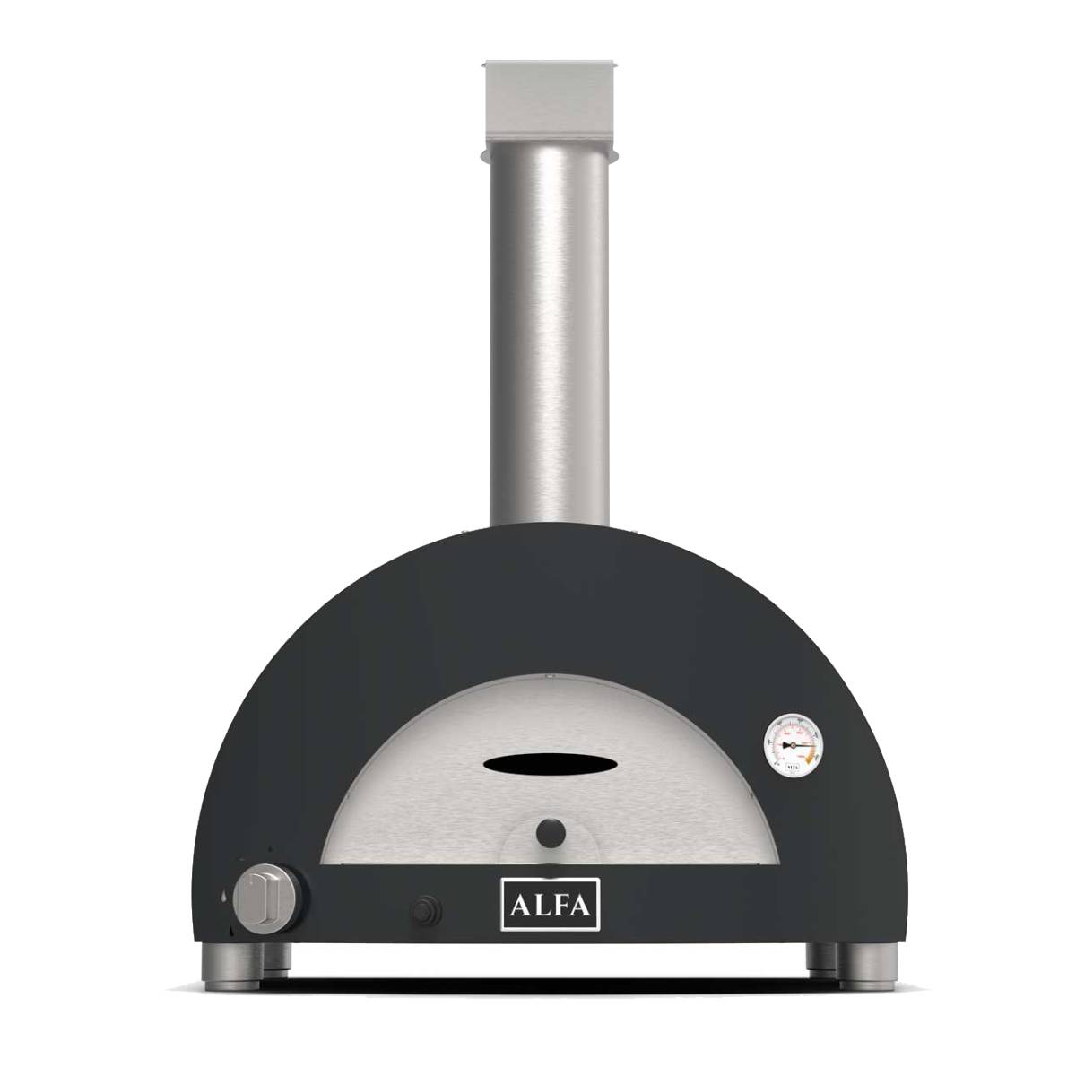 Alfa Moderno Gasofen 1 Pizza Hybrid - schiefer grau