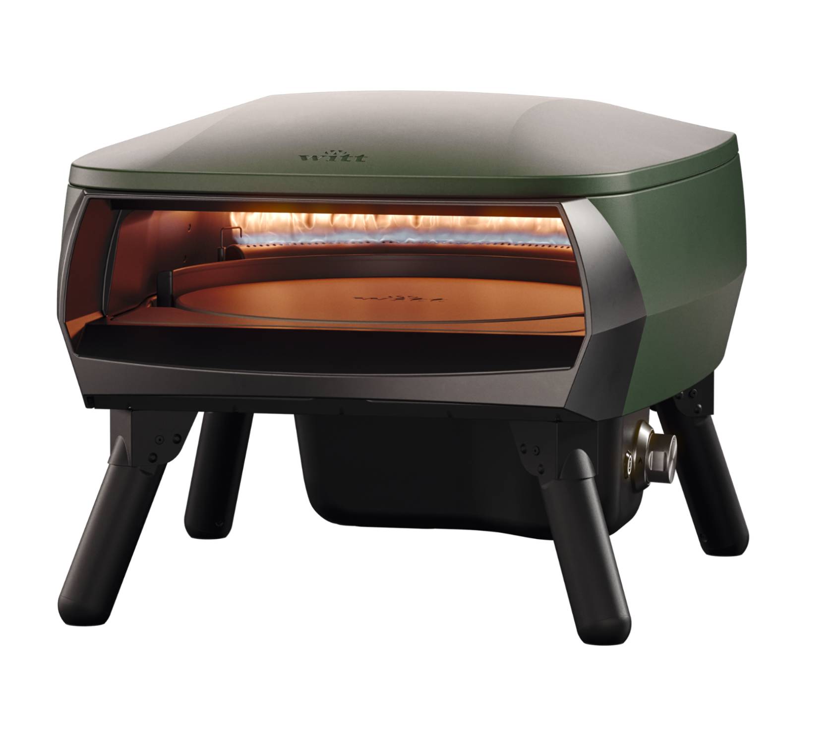 Witt Piccolo Rotante Pizzaofen matt dunkelgrün