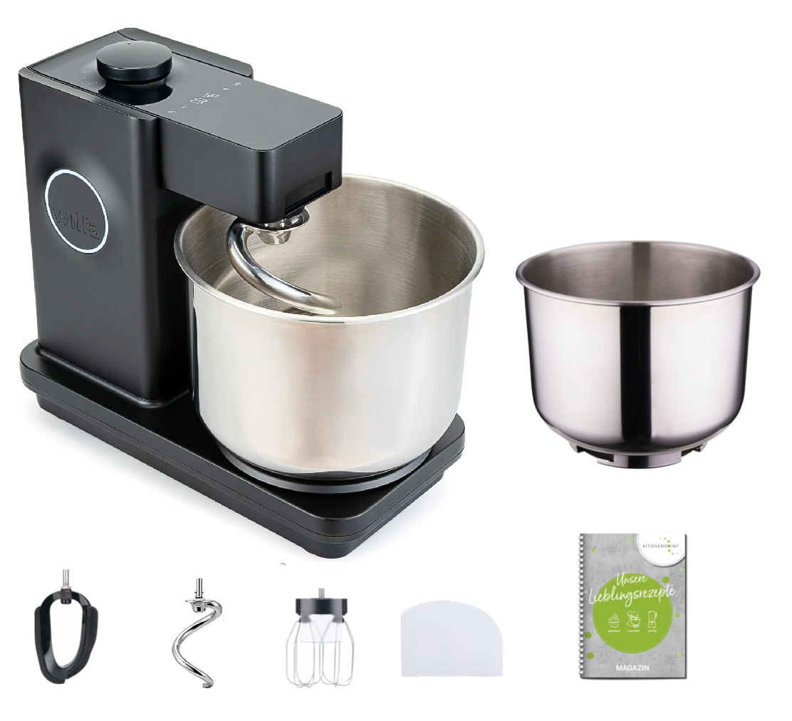 Wilfa Küchenmaschine Probaker Timer schwarz - Schüssel Set GFW